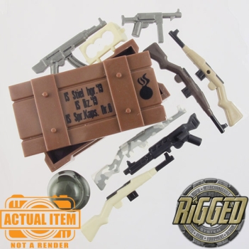 Custom Brick Forge WW2 deutsches Waffen Set für z.B. LEGO ® Figuren